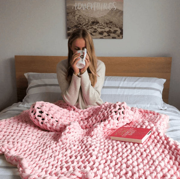 Knitted Weighted Blanket - 40% OFF SALE - The Calming Co. Australia