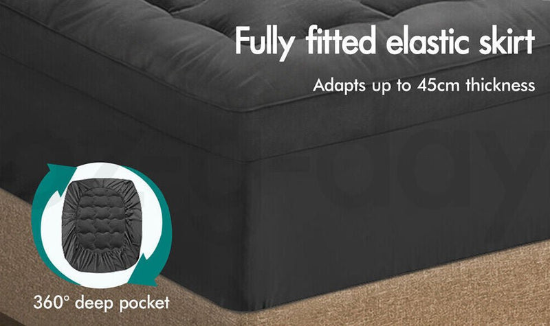 Bamboo Charcoal Mattress Topper - 50% OFF CLEARANCE - The Calming Co. Australia