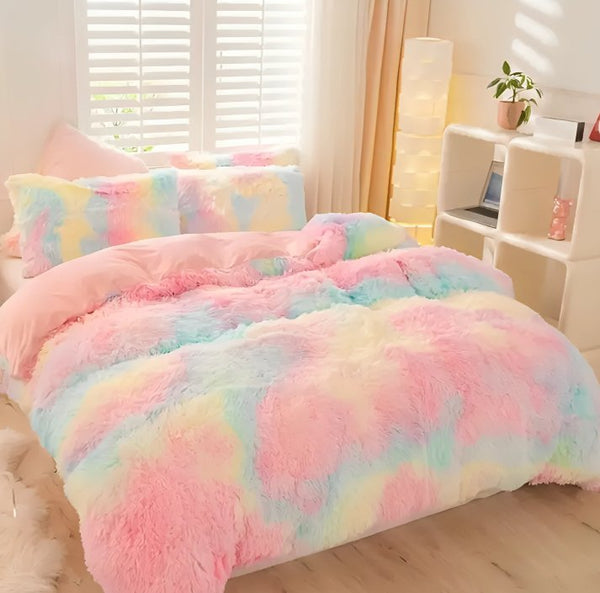 Calming Tie - Dye Plush Duvet Cover + 2 Pillow Cases - The Calming Co. Australia