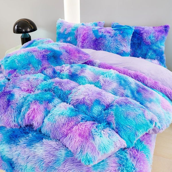 Calming Tie - Dye Plush Duvet Cover + 2 Pillow Cases - The Calming Co. Australia