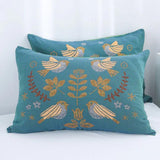 Nordic Bird Design Cotton Pillowcases - The Calming Co. Australia