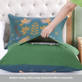 Nordic Bird Design Cotton Pillowcases - The Calming Co. Australia