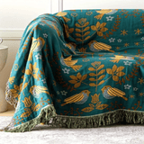 Reversible Scandinavian Bird Blanket - The Calming Co. Australia